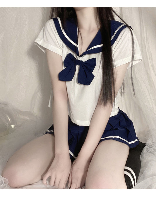 Erotic Lingerie Women's Sexy Cosplay Nurse Student Uniform SchoolGirl Erotic Maid Role Skirt Dress