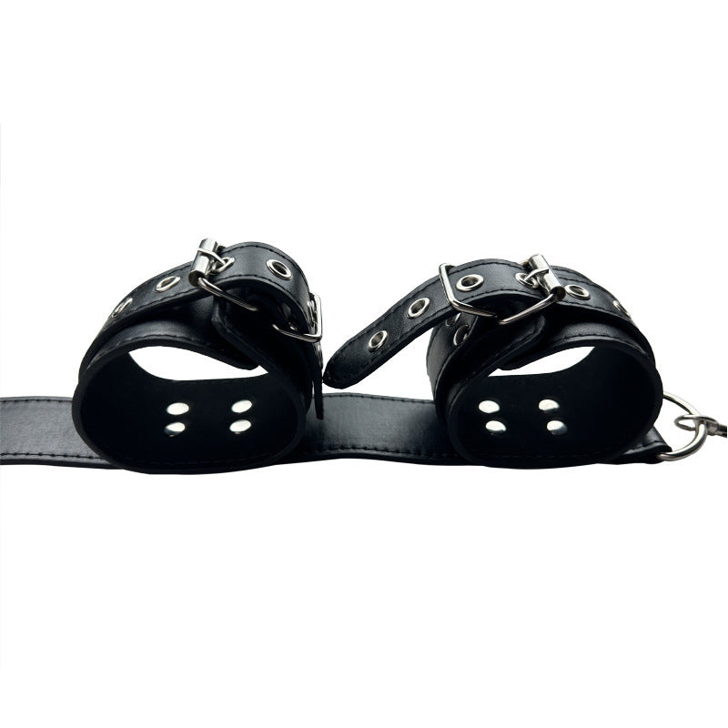 Back Collar Strap Handcuffs Mouth Ball Gag BDSM Bondage Sex Hand cuffs Fetish Slave For Couples Anal plug