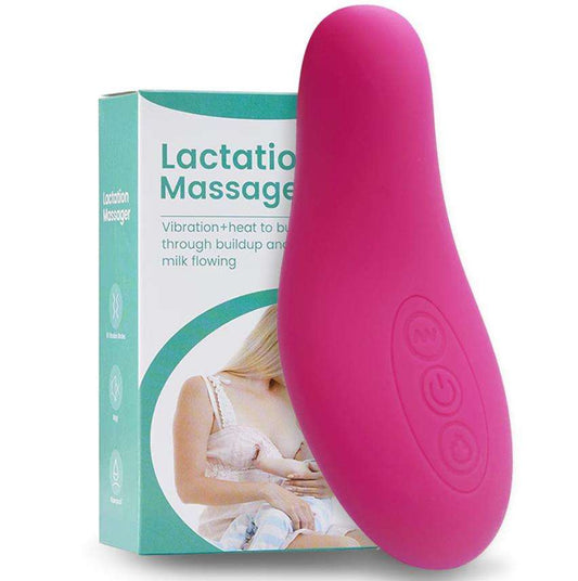 Lactation Massager Full Silicone Waterproof Breast Massager With Heating Improve Flow vibrator sex toys for woman