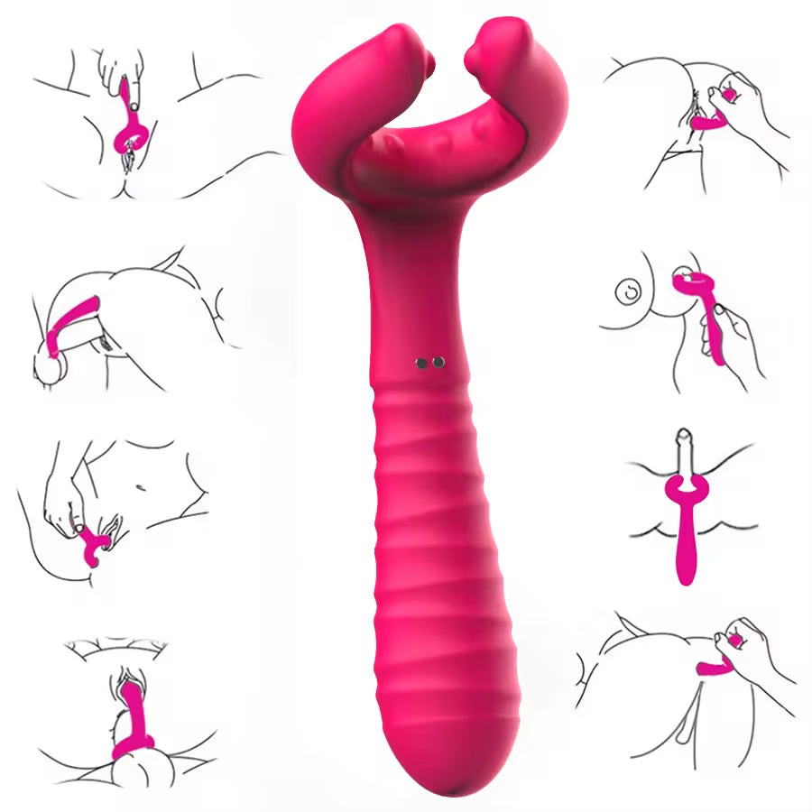 Drop shipping Foreplay tool Nipple massage Vibrator sex toy to climax rechargeable magnetic charging