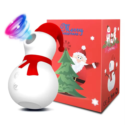 New Christmas Snowman Sucking Vibrator Female Clit Orgasm Sex Toys for Woman Masturbators juguetes sexuales