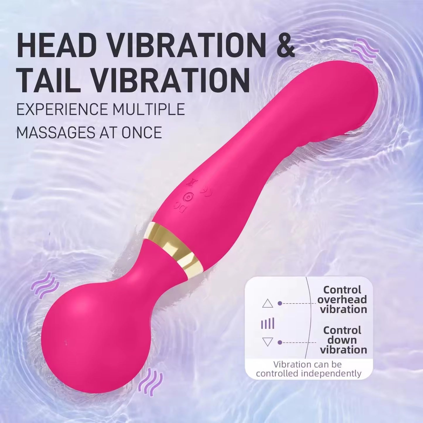 Good Price Silicone Double head AV Wand Massager G Spot dildo vibrators sex toys for woman