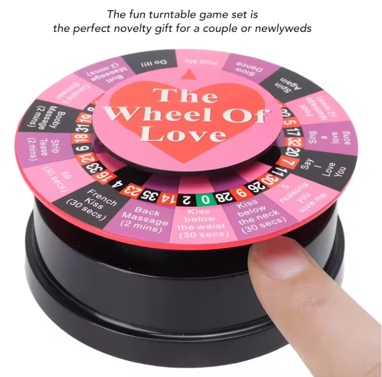 Wheel Love Game for Fun Turntable Sex toys Couples with 17 Ways for Portable Party Game Lovers Gift