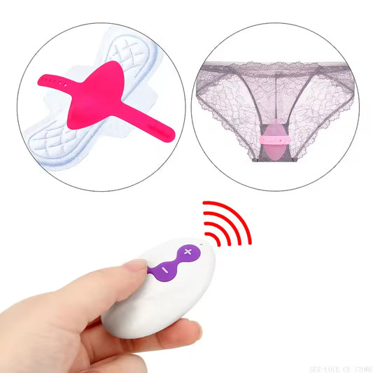 Remote Control Invisible Strap On Watch Wearable Panty Vibrator Sex Toys for Woman Clitoral Pussy Stimulator