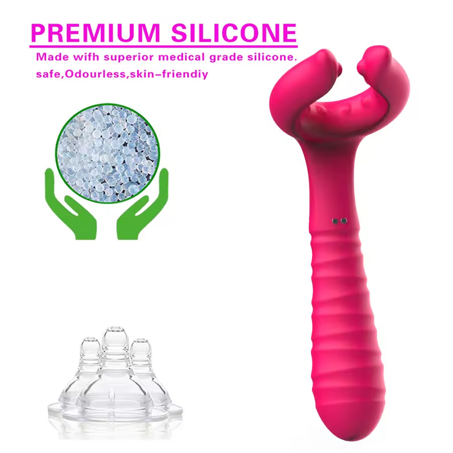 Drop shipping Foreplay tool Nipple massage Vibrator sex toy to climax rechargeable magnetic charging