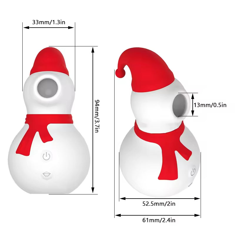 New Christmas Snowman Sucking Vibrator Female Clit Orgasm Sex Toys for Woman Masturbators juguetes sexuales