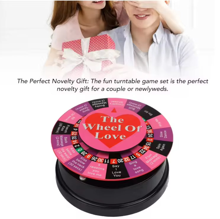 Wheel Love Game for Fun Turntable Sex toys Couples with 17 Ways for Portable Party Game Lovers Gift