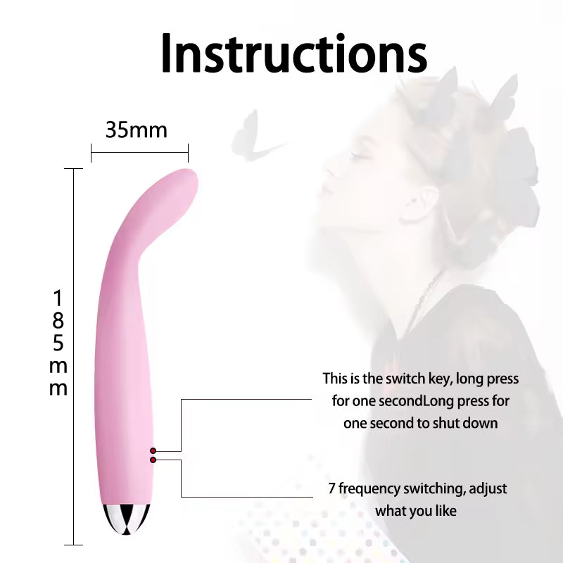 G-Spot Vibrator 7 speeds to Orgasm Finger Shaped for Women Clitoris Nipple Stimulator Female Sex Toys