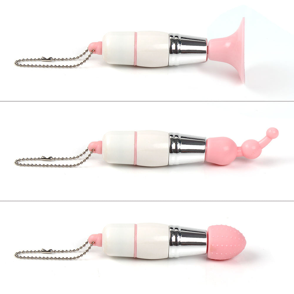 Mini AV Female Masturbation Devices Cute Travel Small Three Head Secret Electric Massage Vibrator sex toy for women girl