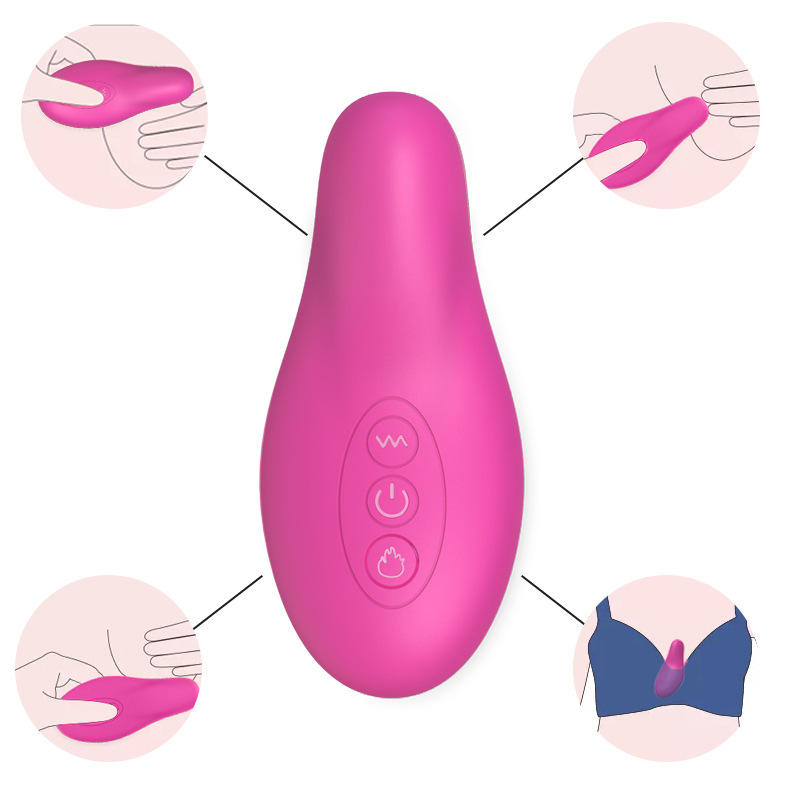 Lactation Massager Full Silicone Waterproof Breast Massager With Heating Improve Flow vibrator sex toys for woman