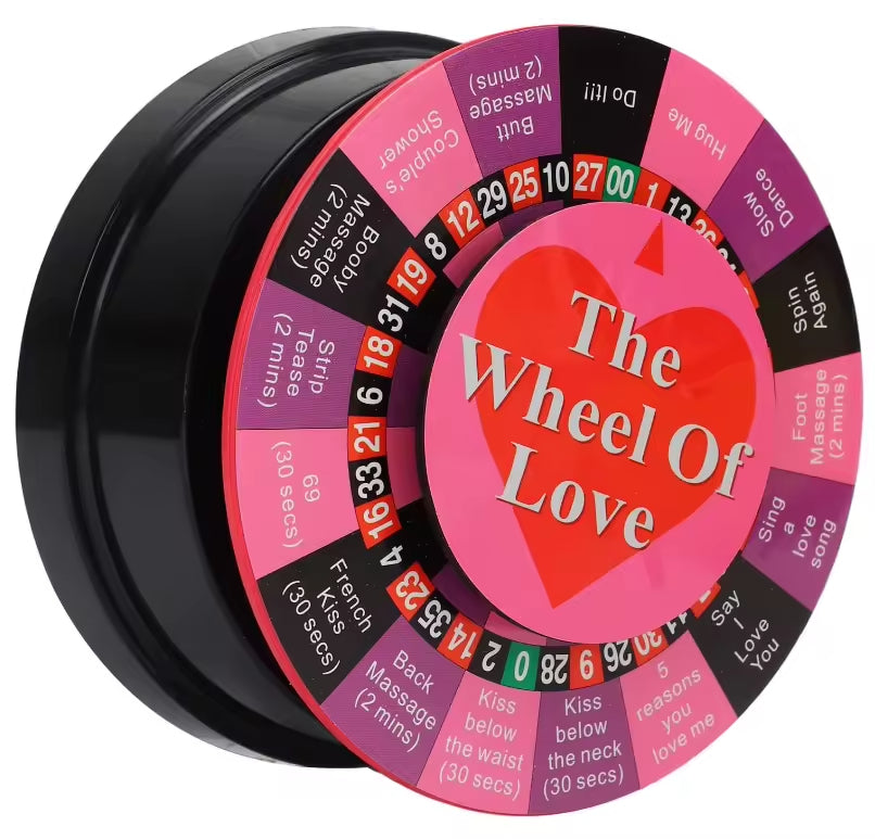 Wheel Love Game for Fun Turntable Sex toys Couples with 17 Ways for Portable Party Game Lovers Gift