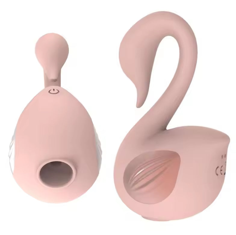 New Little Swan Dual function Suction pussy Clitoris Sucking Vibrator Vaginal Nipple Clit Sex Toys For Women