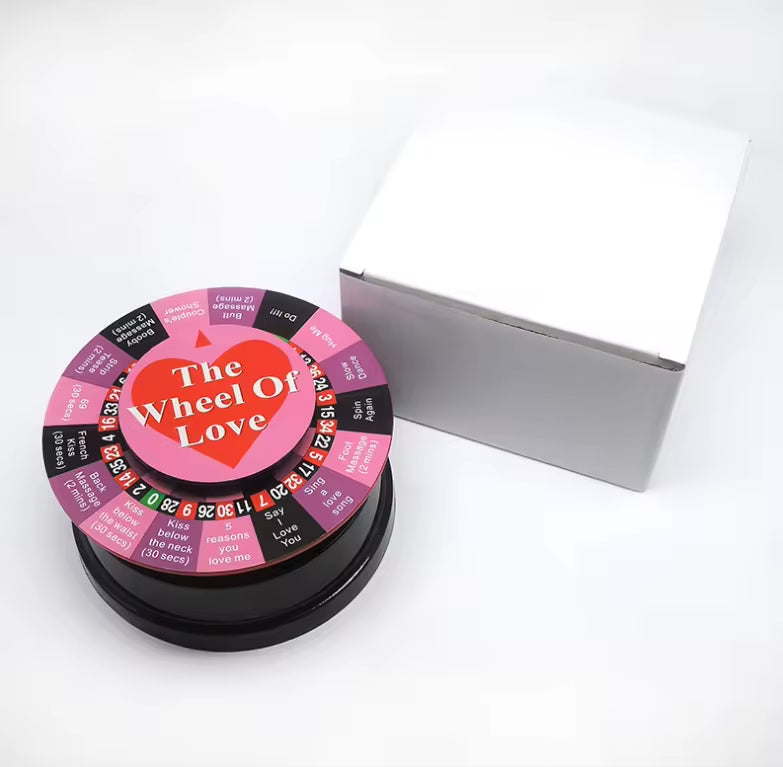 Wheel Love Game for Fun Turntable Sex toys Couples with 17 Ways for Portable Party Game Lovers Gift