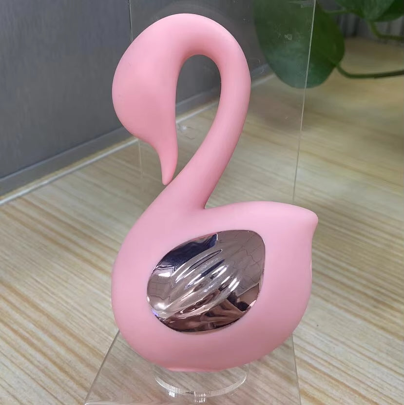 New Little Swan Dual function Suction pussy Clitoris Sucking Vibrator Vaginal Nipple Clit Sex Toys For Women