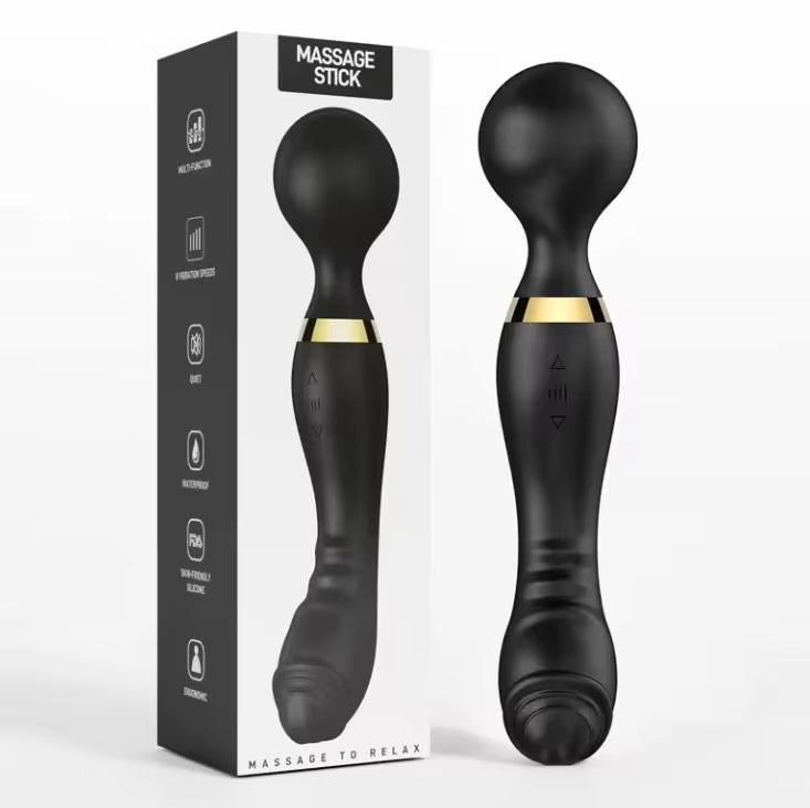 Good Price Silicone Double head AV Wand Massager G Spot dildo vibrators sex toys for woman